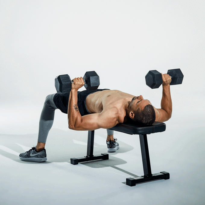 Dumbbell chest press